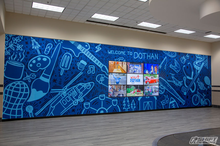 Dothan-Airport-Wall-Wrap-and-Video-Wall-2